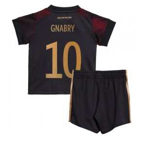 Německo Serge Gnabry #10 Dětské Venkovní dres komplet MS 2022 Krátký Rukáv (+ trenýrky)